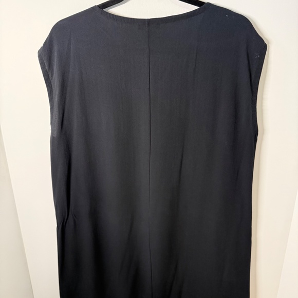 Eileen Fisher Black Sleeveless V-Neck Tunic Top – Size S/P - Picture 5 of 9